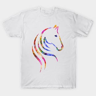 Colorful Horse Portrait T-Shirt